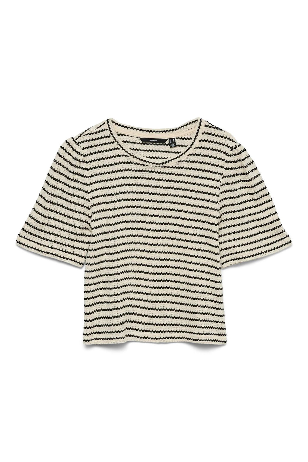 Ohia 2/4 O-Neck Top - Μαύρο