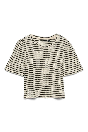 Ohia 2/4 O-Neck Top - Μαύρο