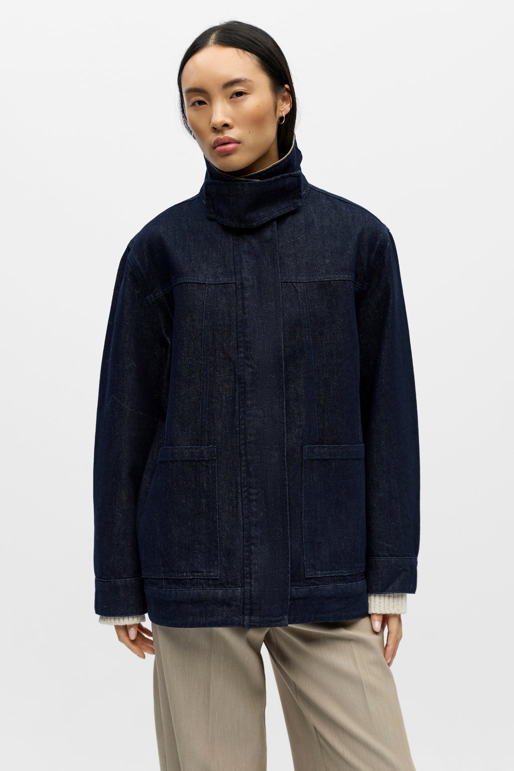 Τζιν μπουφάν Sirenna - Τζιν Σκούρο Μπλε