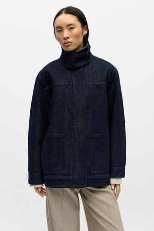 Τζιν μπουφάν Sirenna - Τζιν Σκούρο Μπλε