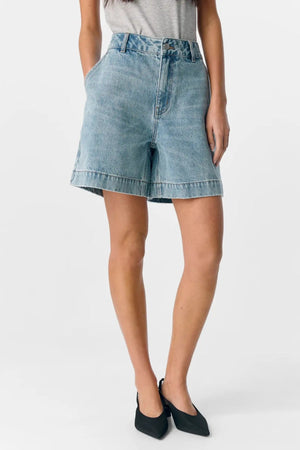 Γέφυρα Shorts - Μεσαίο μπλε denim