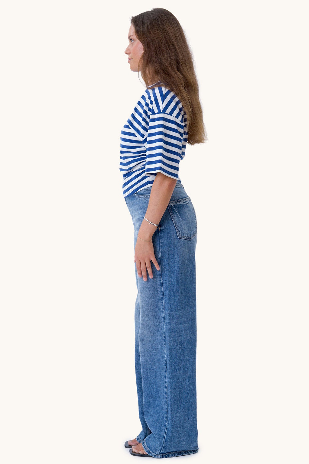 Pataya T-shirt - Blue/White