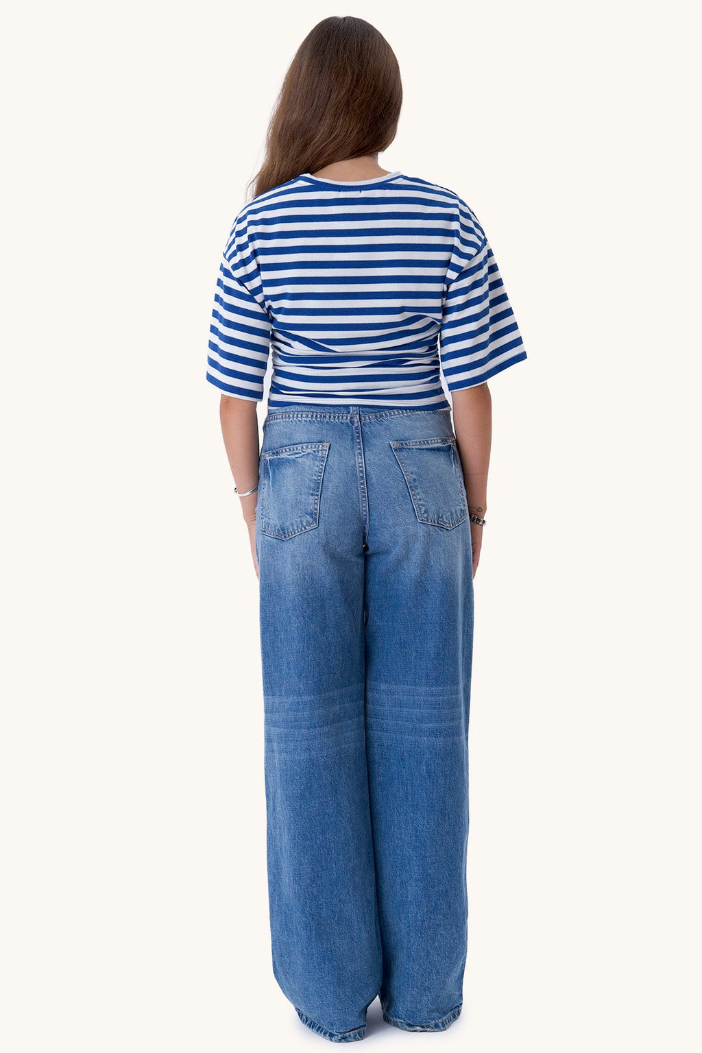 Pataya T-shirt - Blue/White