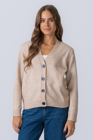 Knitted Cardigan - Beige