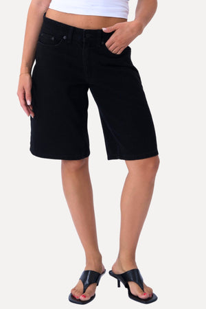 Denim Shorts - Black