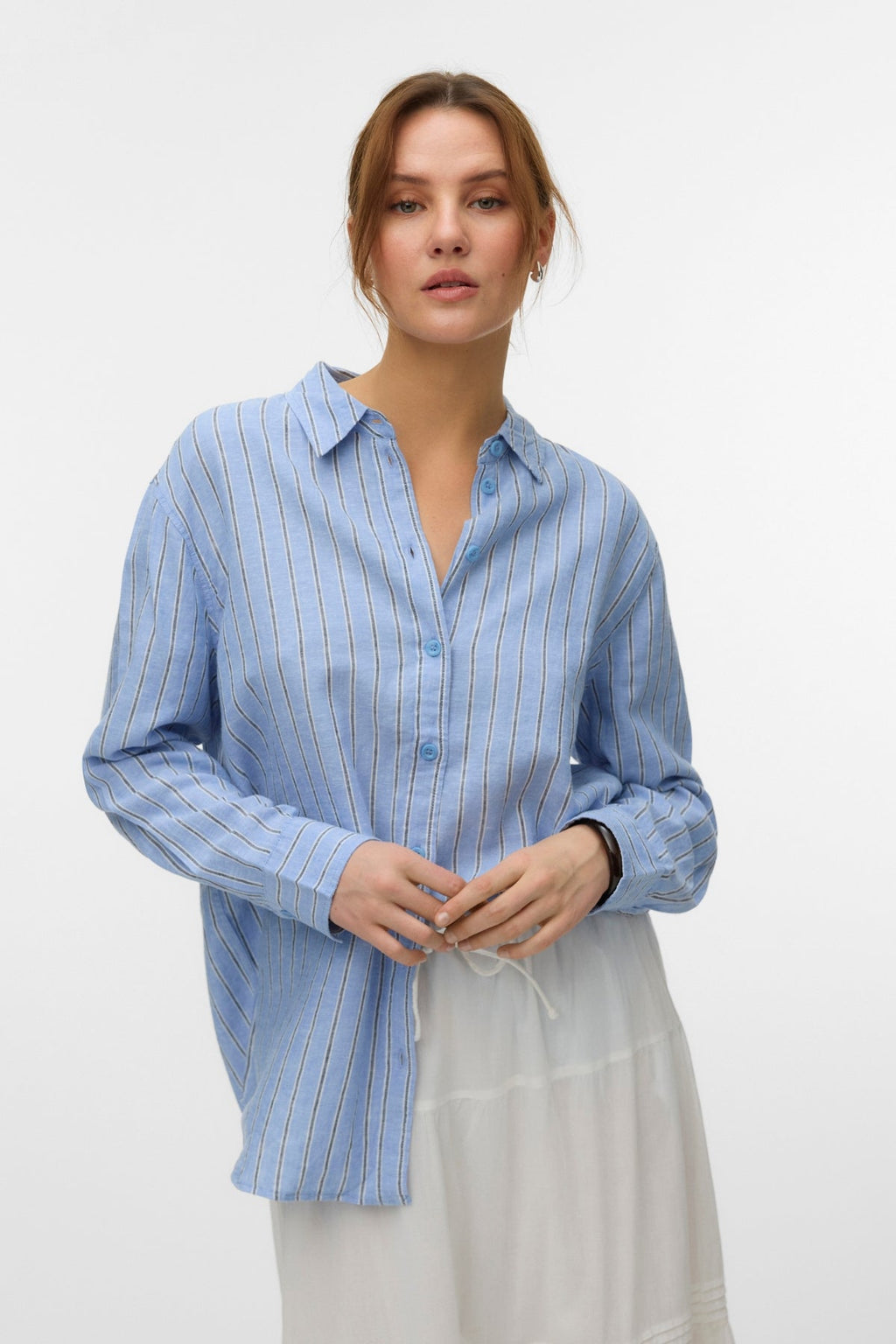 Πουκάμισο Linn - Cornflower Blue-Navy Blazer