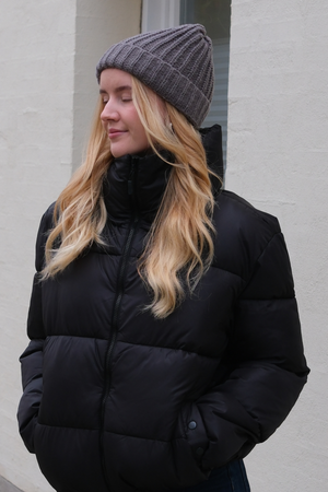 Ribbed Beanie - Dark Gray