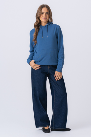 Sweatshirt Hoodie - Dusty Blue