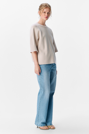 Reynard 2/4 Knit Pullover - Silver Grey