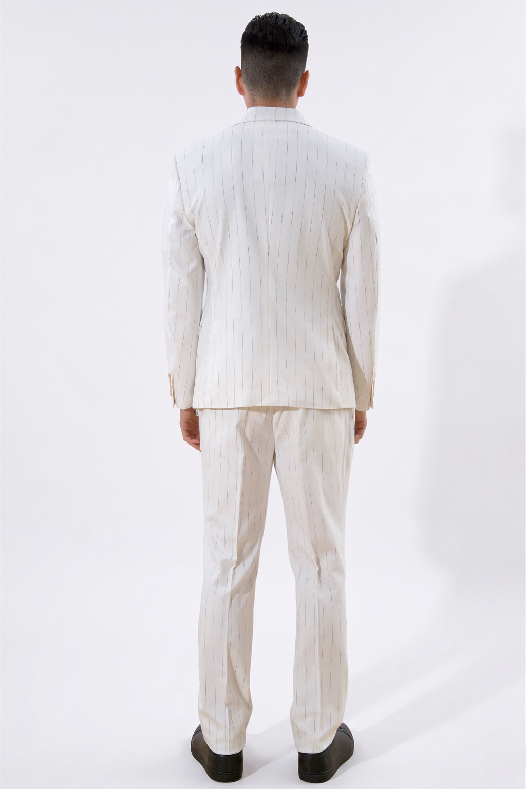 Classic Blazer - White Pinstripe