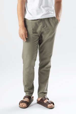 Linen Pants - Army