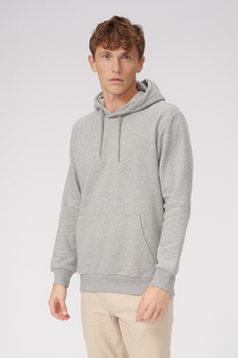 Basic Hoodie Sweat - Ανοιχτό γκρι Melange