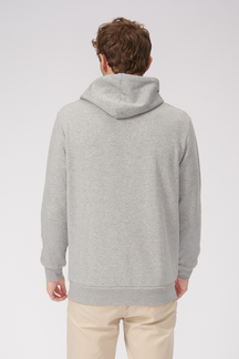 Basic Hoodie Sweat - Light Grey Melange