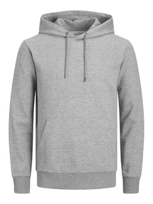 Basic Hoodie Sweat - Ανοιχτό γκρι Melange