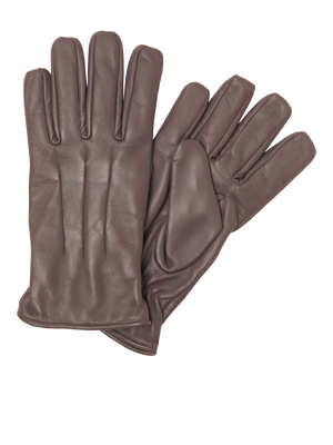 Classic Leather Gloves - Brown