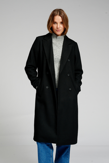 Classic Wool Coat - Black