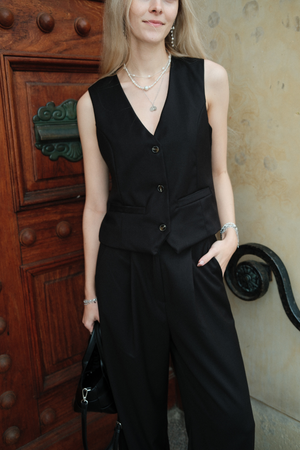 Γιλέκο Nadia - Μαύρο