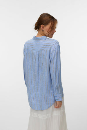 Πουκάμισο Linn - Cornflower Blue-Navy Blazer