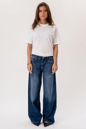 Serena Baggy Jeans - Medium Blue