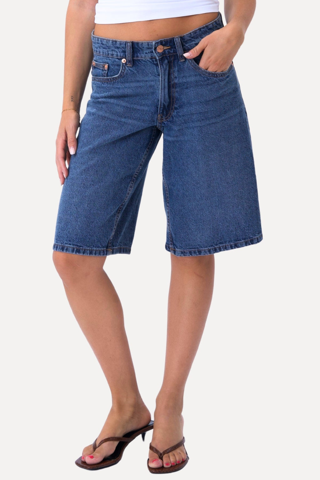 Denim Shorts - Medium blue