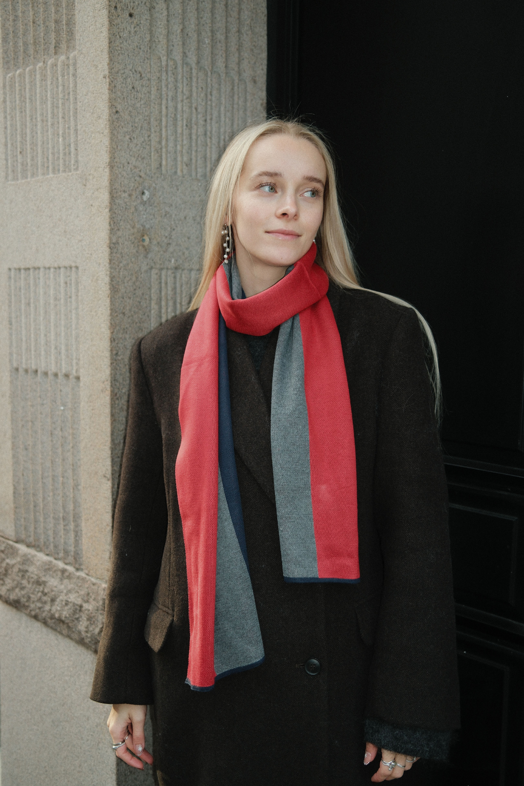 Κασκόλ - Κόκκινο / Λευκό / Μπλε