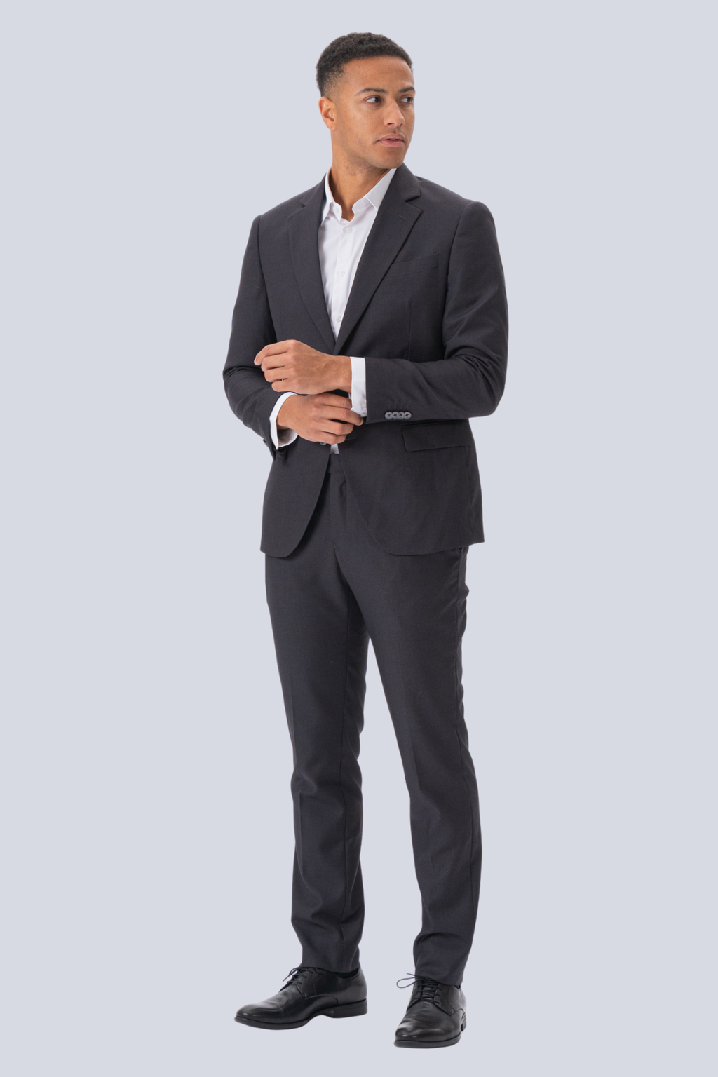 Premium Blazer με μονό blazer-γκρίζο