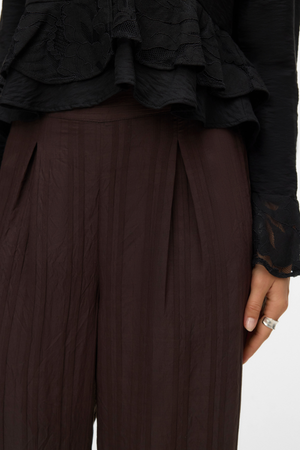 Irine Straight Pant - Σοκολάτα Torte