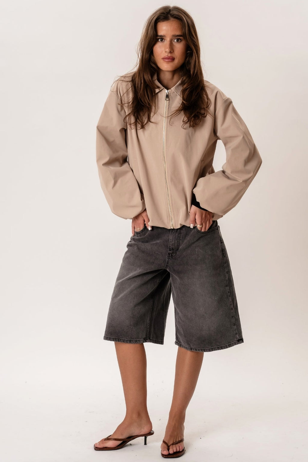Ines Short Jacket - Beige