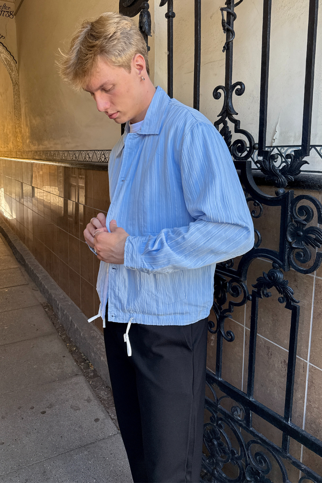 Ezra σακάκι - ανοιχτό μπλε