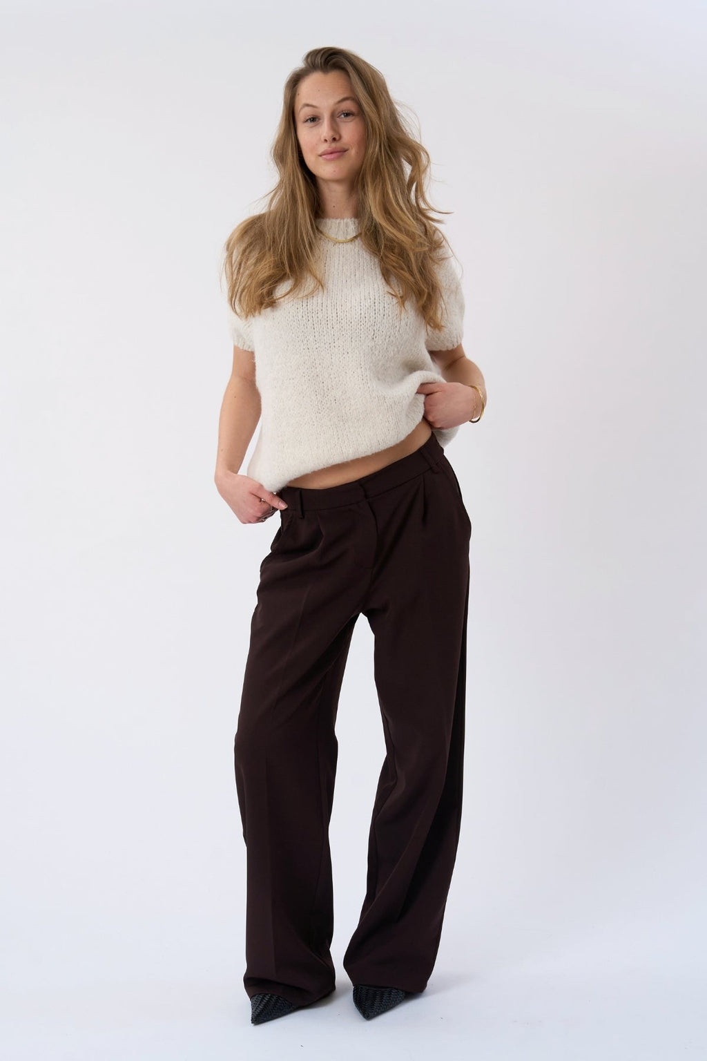 Chloe Short Sleeved Knit - Off White