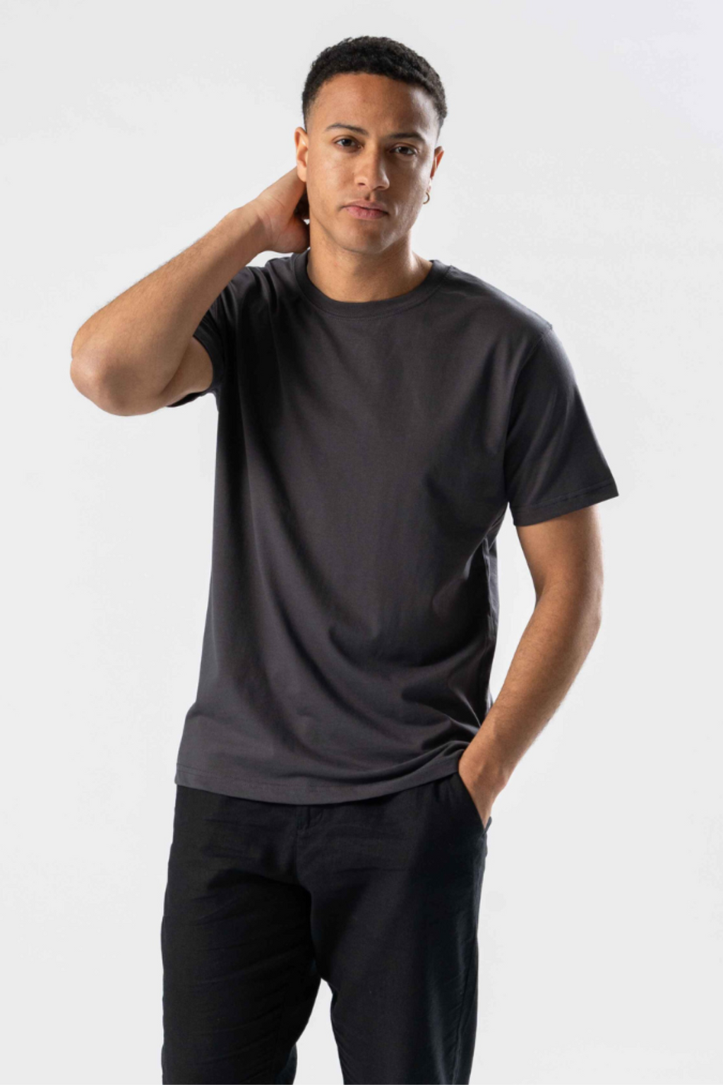 Regular T-shirt - Γκρι