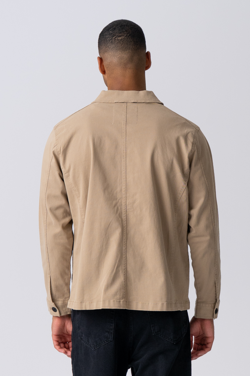 Twill Overshirt - Dark Sand