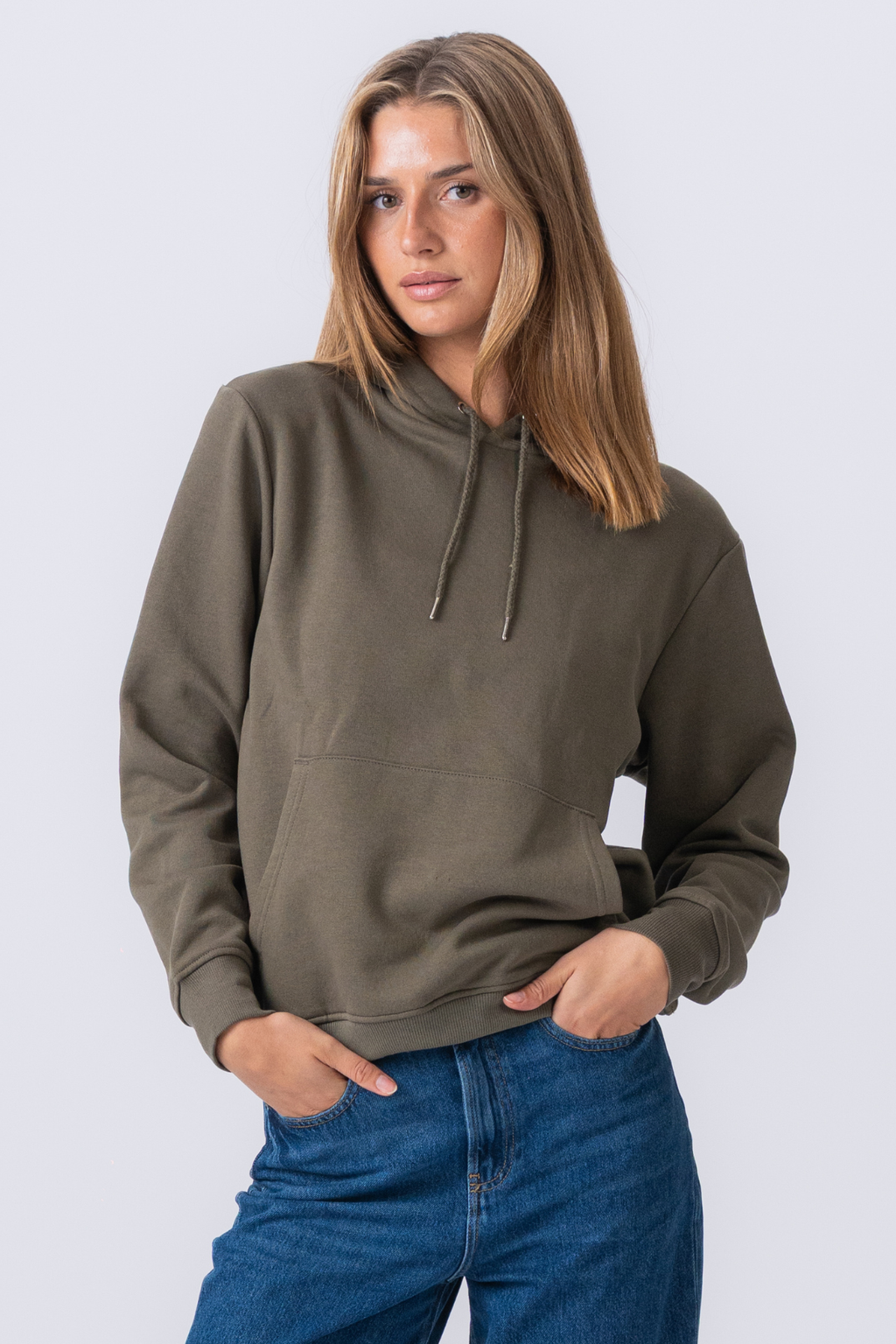 Sweatshirt Hoodie - Στρατός