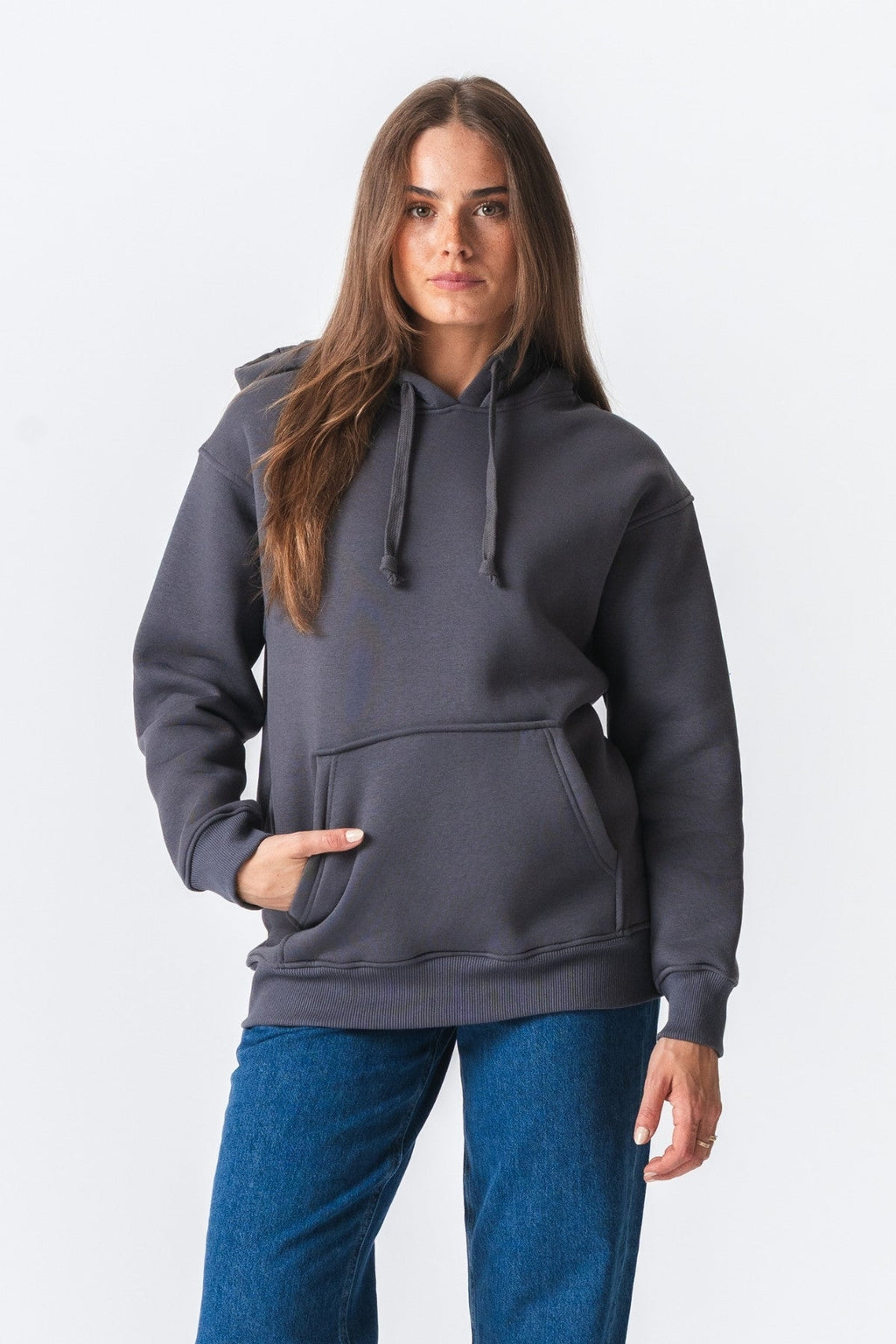 Stella Oversized Hoodie - Dark Grey