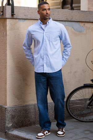 Χαλαρά τζιν προσαρμογής - σκούρο μπλε denim