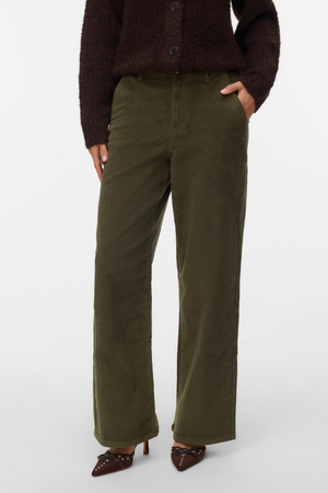 Margot ευρύ corduroy Pants - Φύλλο σταφυλιών