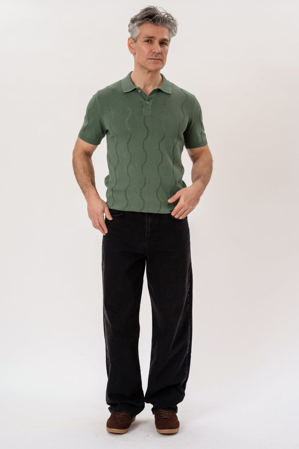 Duran Knit Polo - Green