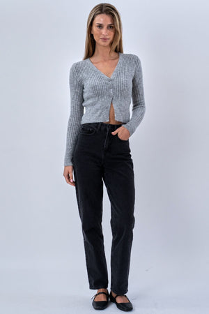 Nova Blouse Knit - Grey