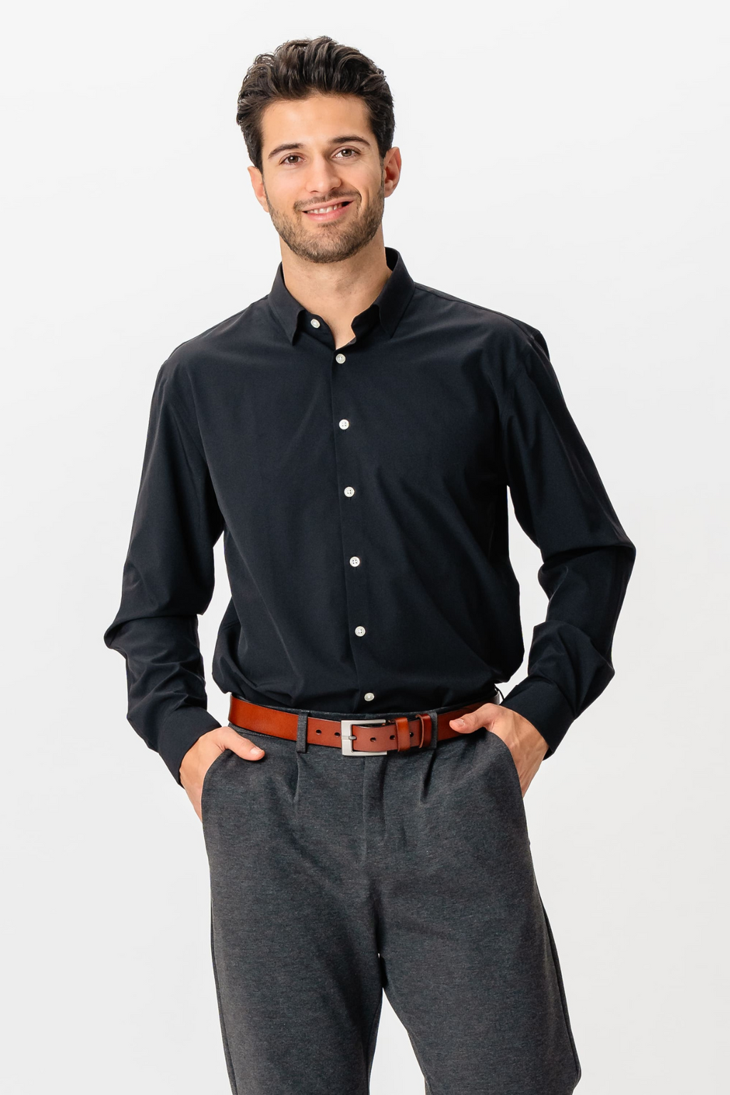 The Original Premium Performance Πουκάμισο - σκοτεινό ναυτικό