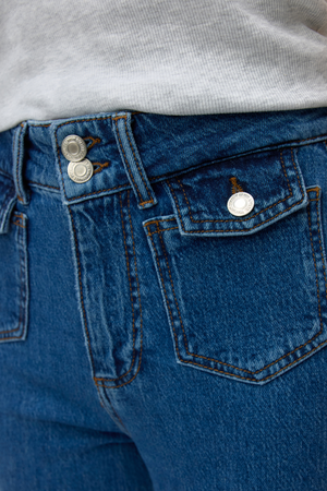 Τζιν τσέπης Tessa - Μεσαίο μπλε denim