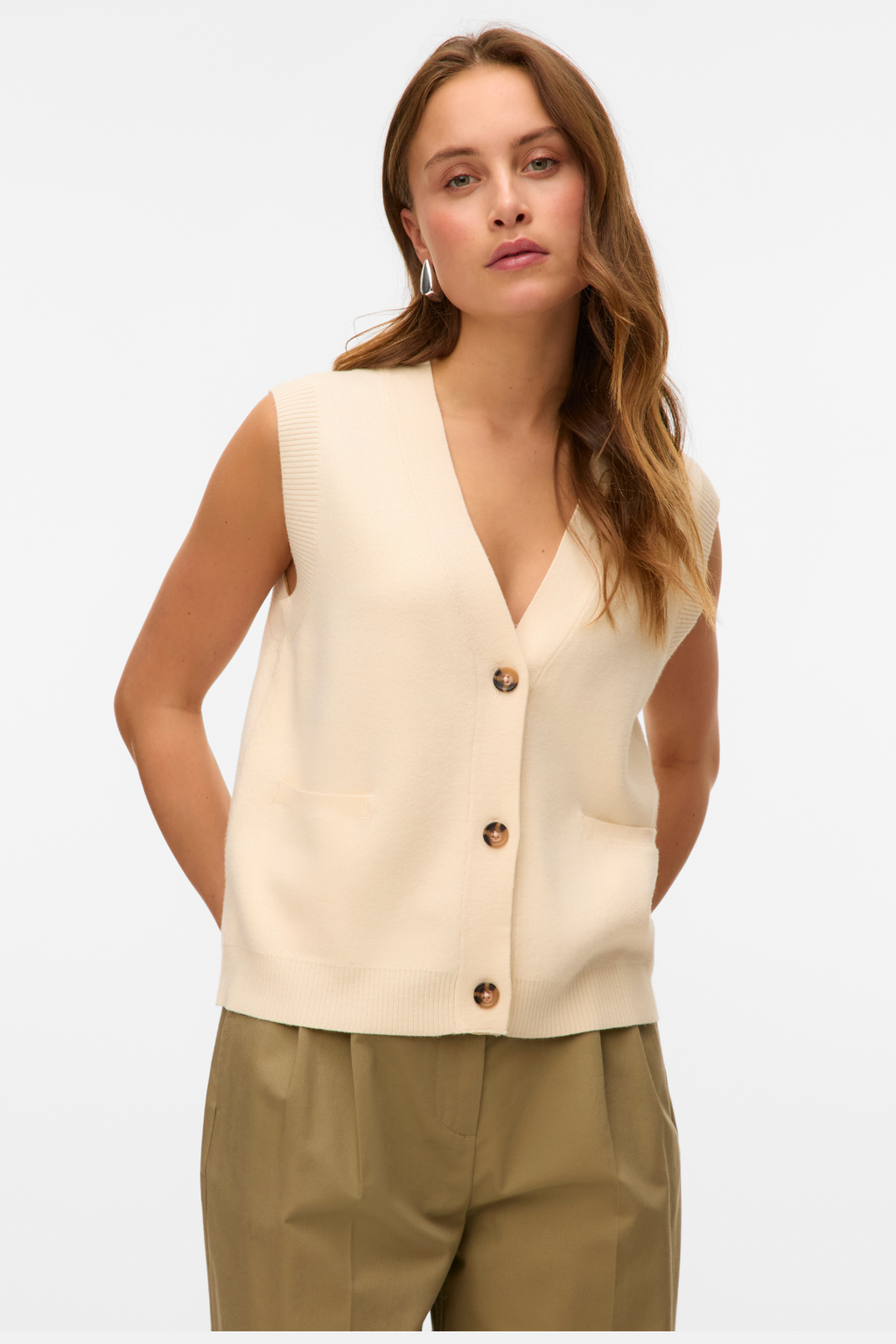 Saba V Vest Vest - Birch