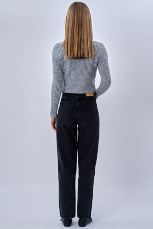 Nova Blouse Knit - Grey