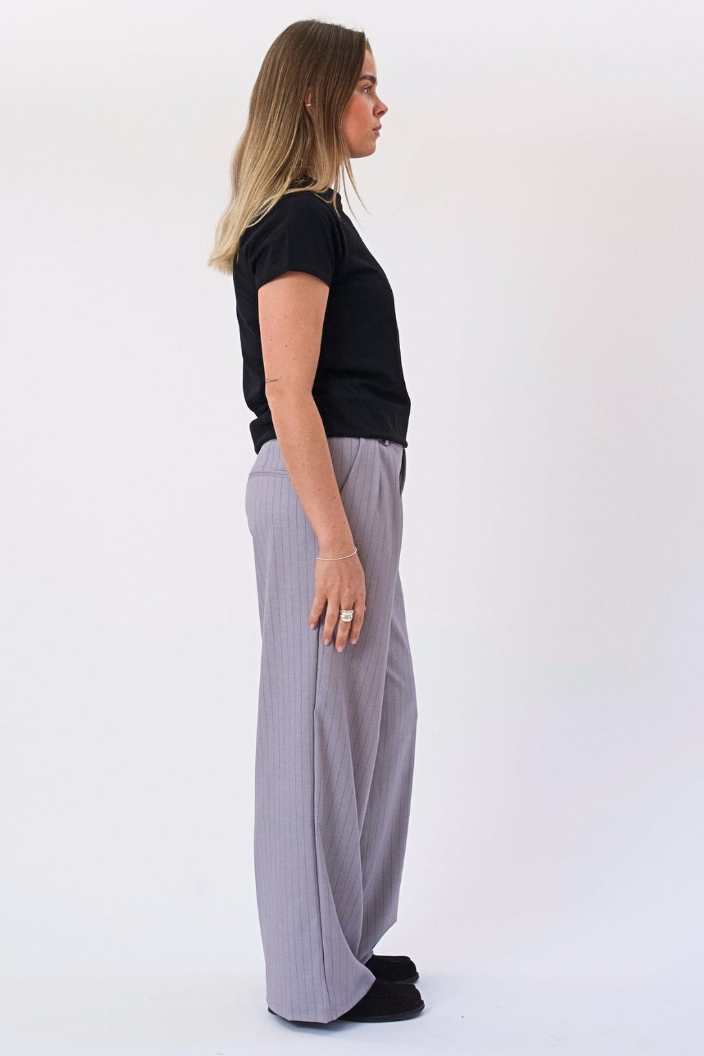Paloma Pinstripe Pants - Γκρι