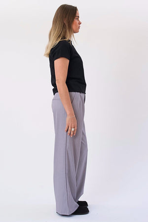 Paloma Pinstripe Pants - Γκρι
