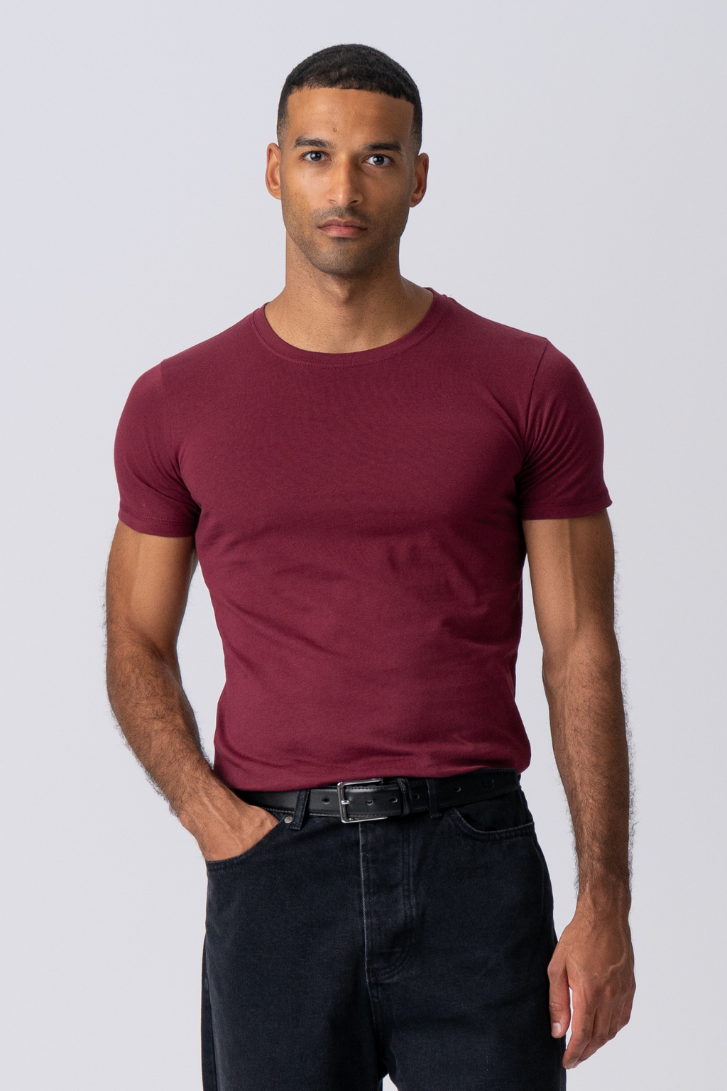 Muscle T-shirt - Burgundy Red