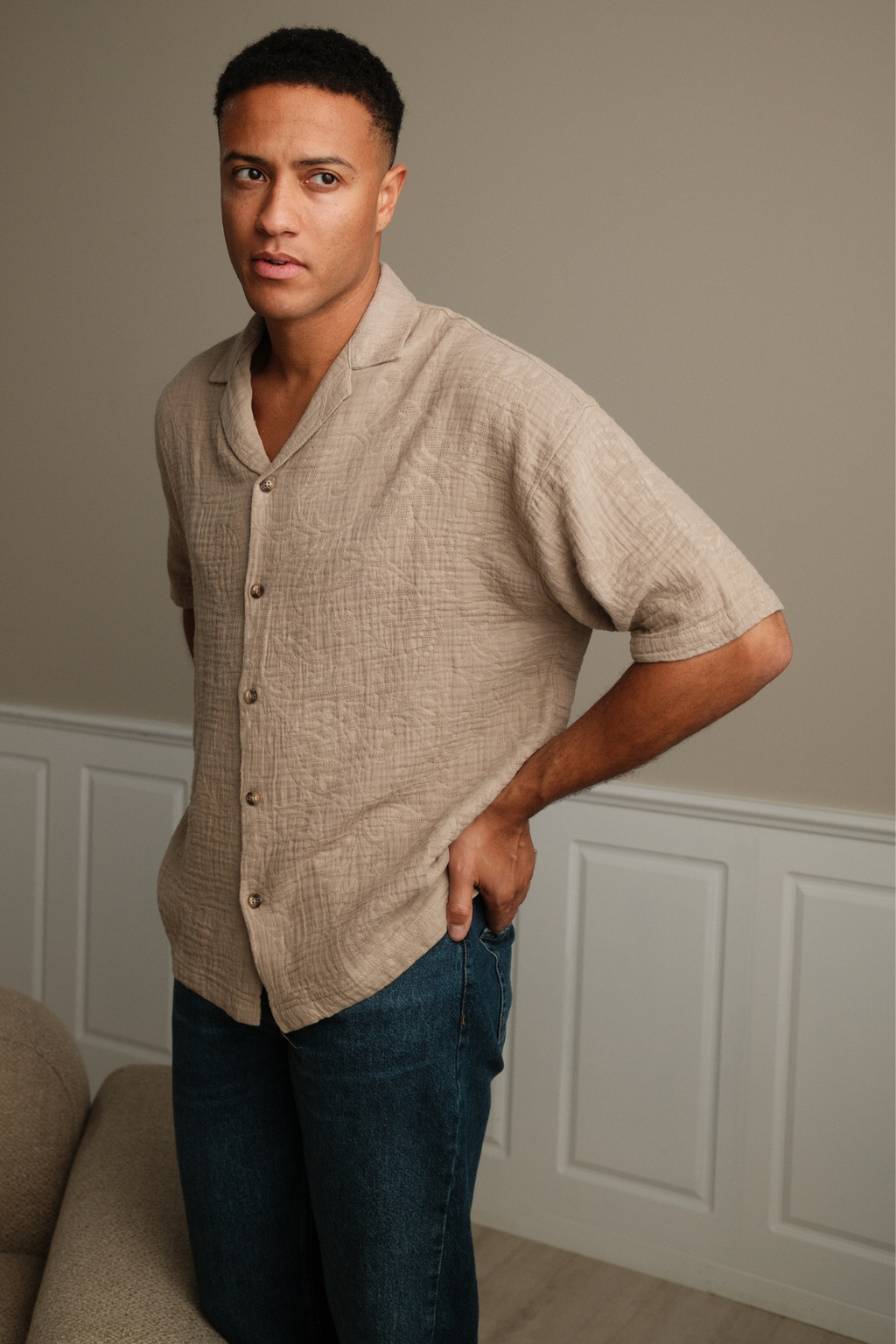 Short Sleeve Shirt - Sand