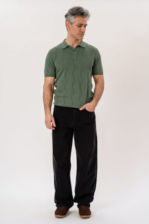 Duran Knit Polo - Green