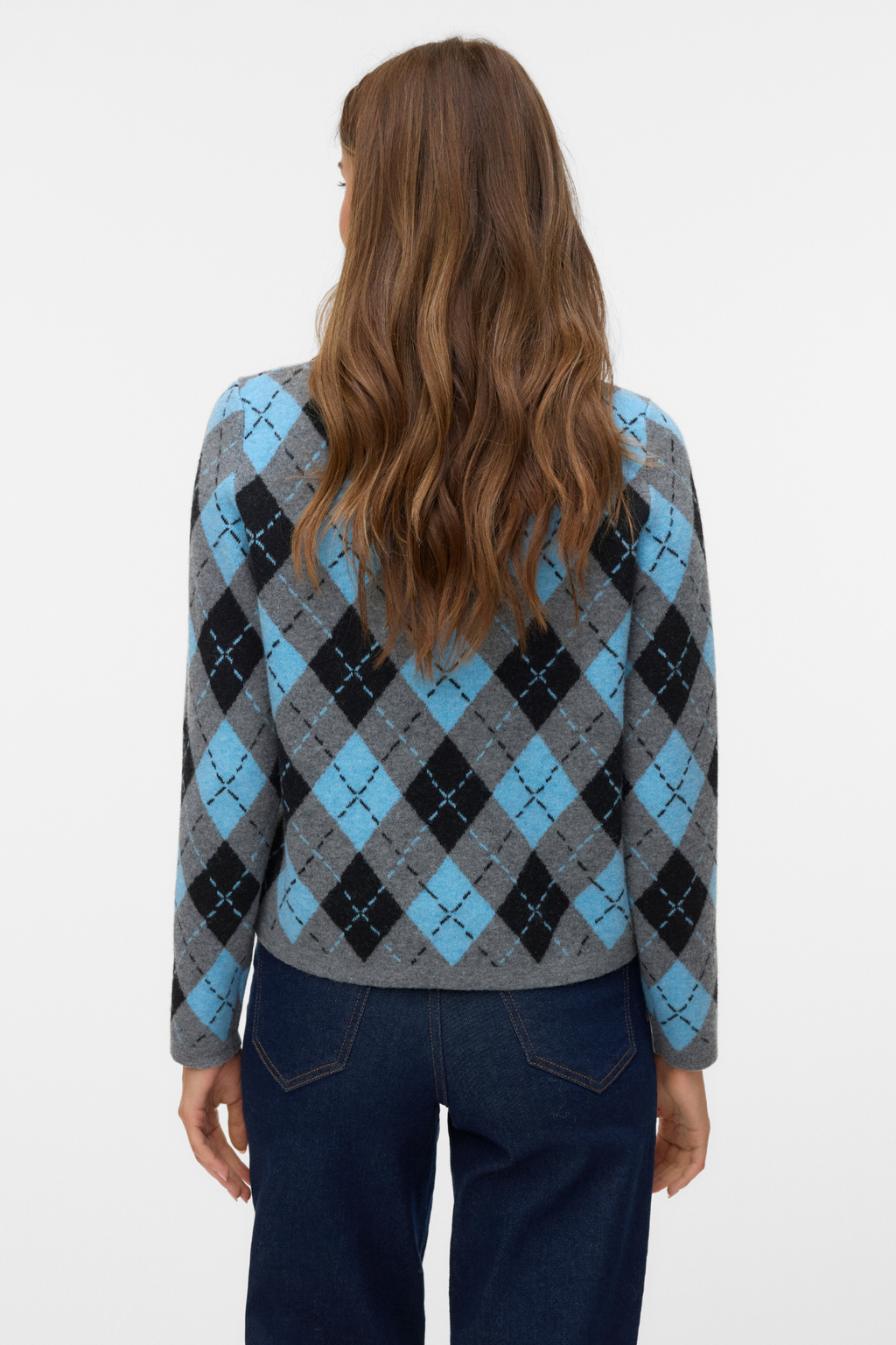 Giorgia o -neck Cardigan - Μεσαίο γκρι Melange
