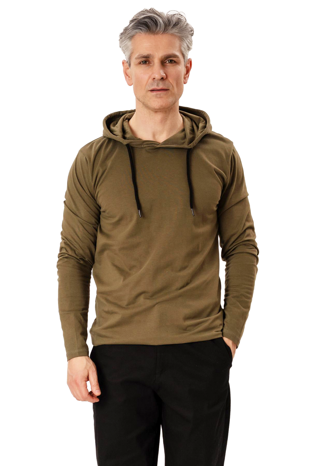 Ελαφρύ hoodie - ελιά