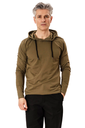 Ελαφρύ hoodie - ελιά
